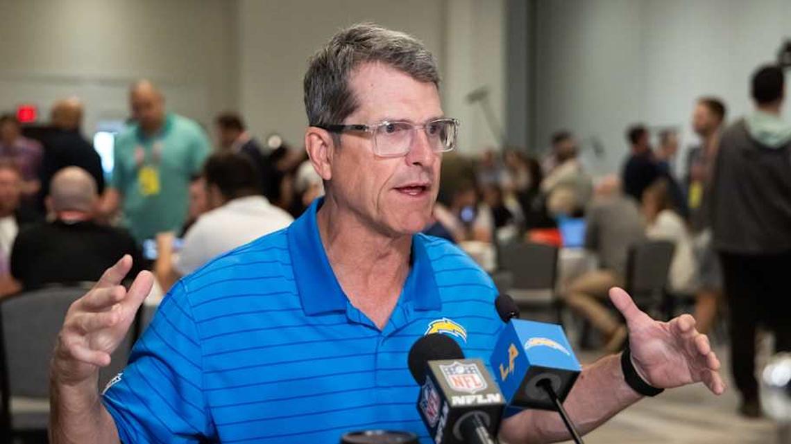  Jim Harbaugh | Mark J. Rebilas-Imagn Images 