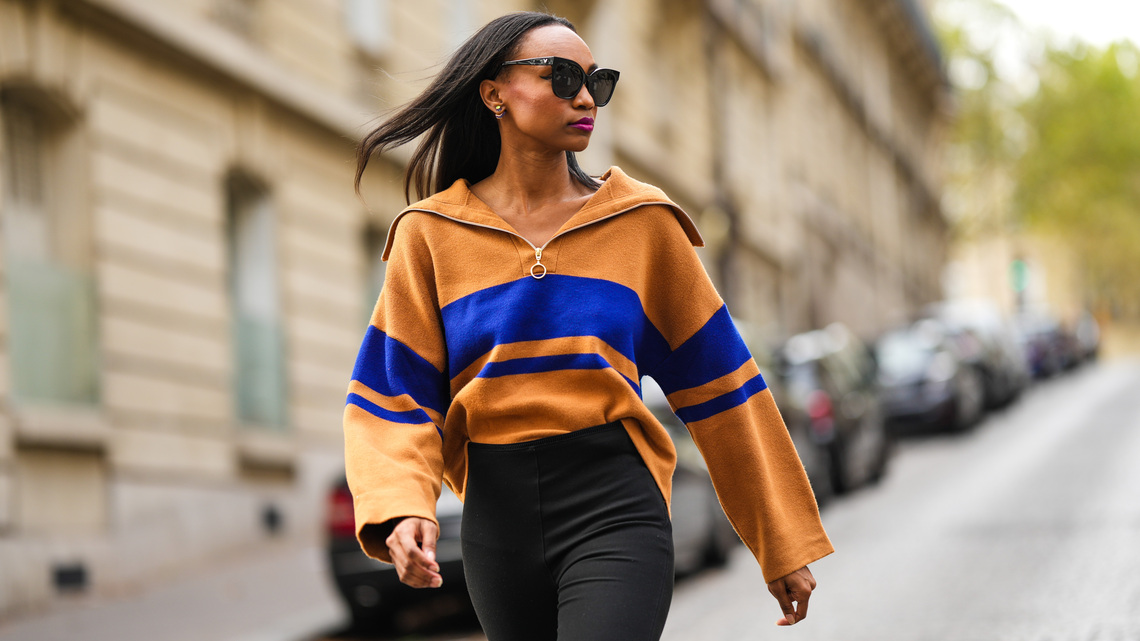 Ditch Frumpy Pullovers! These 17 Half-Zip Sweaters Look Rich-Lady Chic 