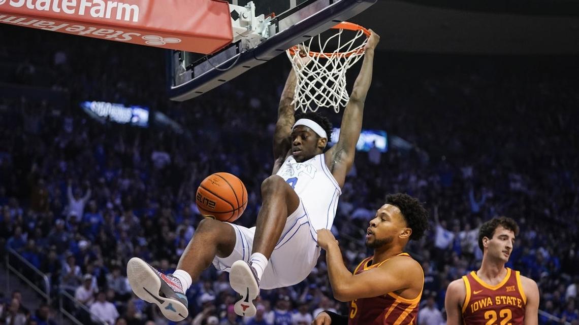 AJ Dybantsa's near-triple-double lifts No. 23 BYU past No. 6 Iowa State 