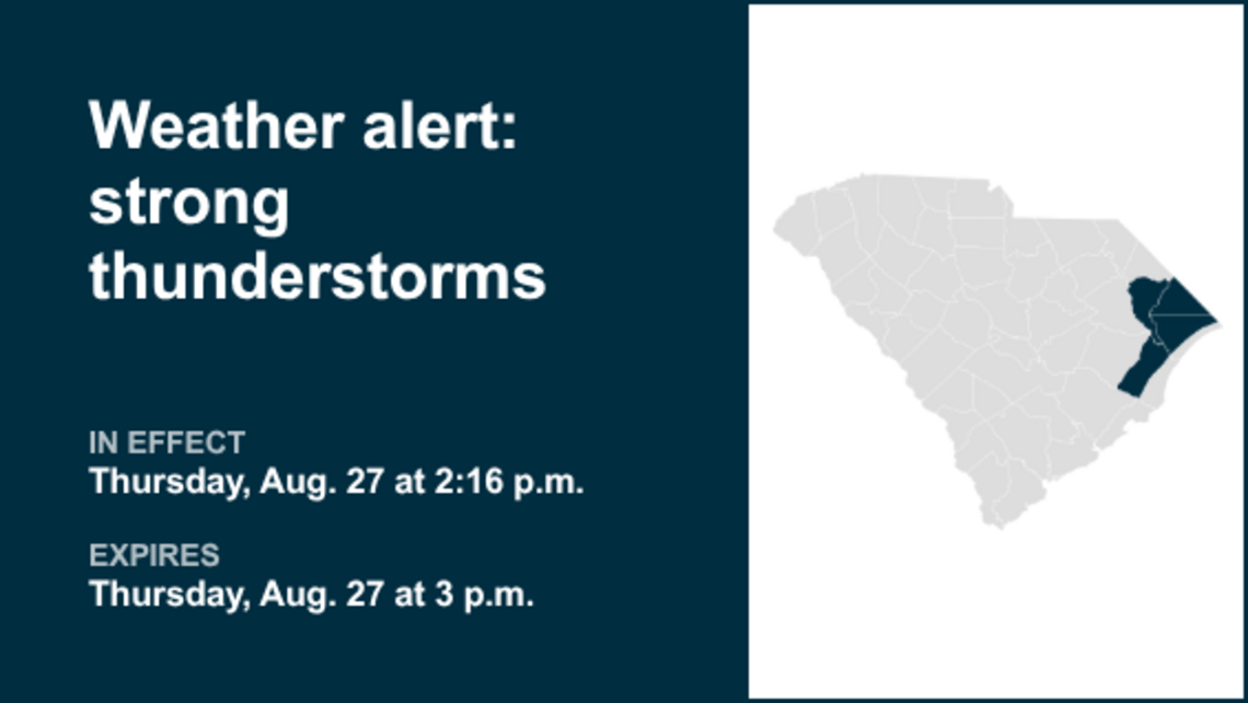 UPDATE: Thunderstorms with pea-sized hail in Florence and Williamsburg counties 