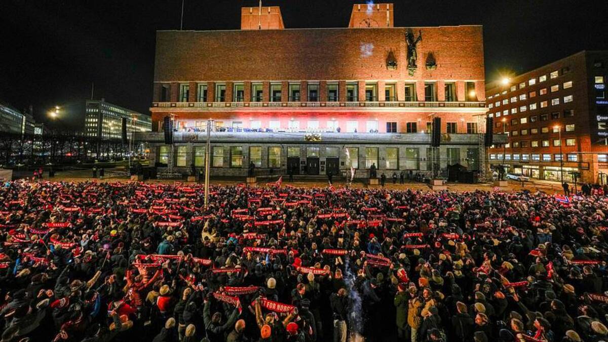  Norway's World Cup celebration at then Oslo city hall was a long time coming-28 years to be exact. | Heiko Junge/NTB/AFP/Getty Images 