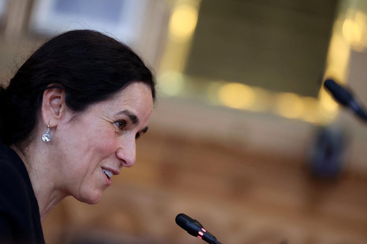 FILE PHOTO: Hungary's nominee for Foreign Minister Anita Orban attends a parliamentary confirmation hearing, in Budapest, Hungary, May 11, 2026. REUTERS/Bernadett Szabo/File Photo