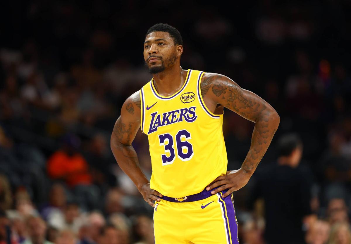  Marcus Smart's fantasy outlook hinges heavily on free agency stability and potential Lakers backcourt departures. © Mark J. Rebilas-Imagn Images