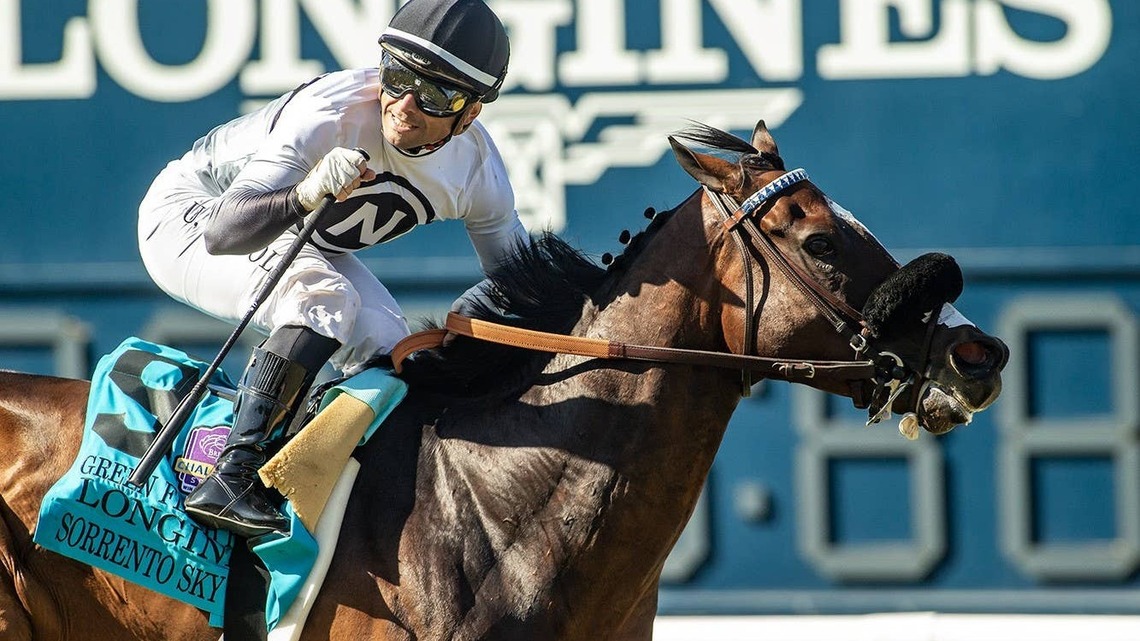 Sorrento Sky Rallies Last To First In Green Flash, Earns Breeders' Cup Berth 