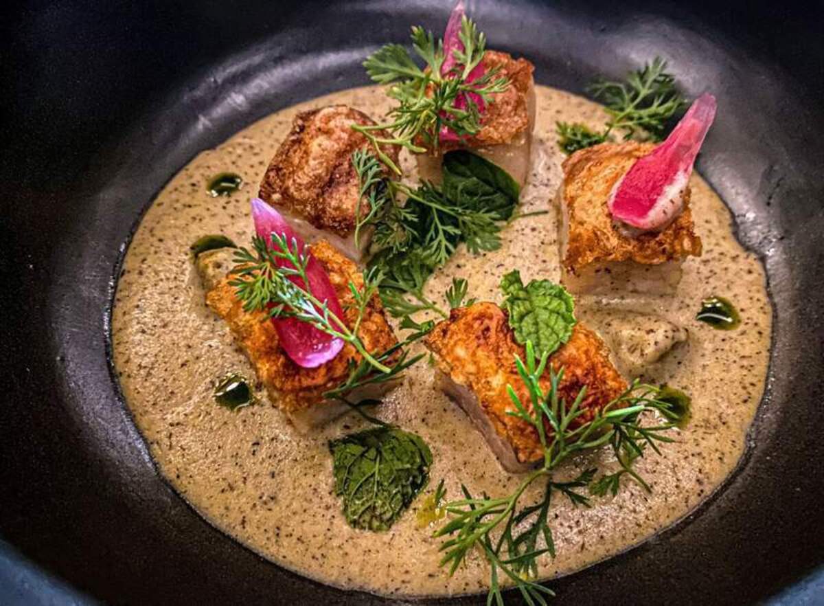  A beautifully complex fish course at Xaak that brilliantly bridges native Mexican ingredients with global culinary techniques. Photo credit: Cristine Struble 