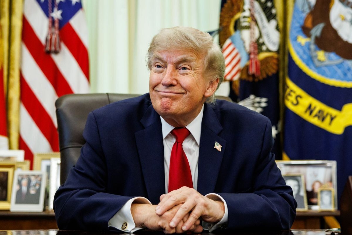 President Donald Trump speaks after signing an executive order on vehicle repairs in the Oval Office on June 29.