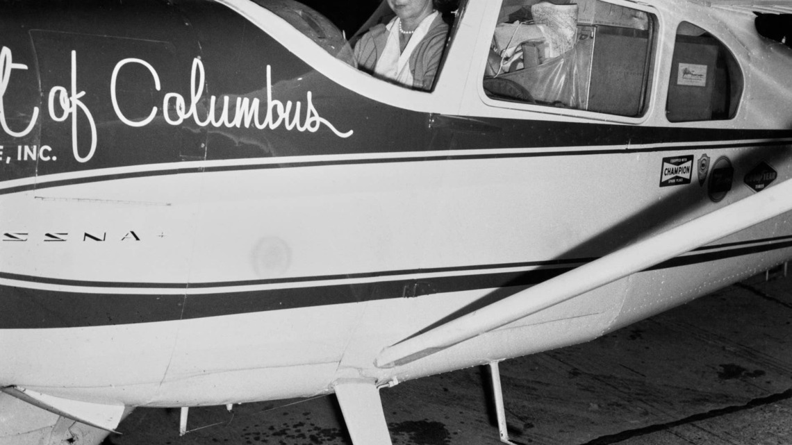 At 38, Jerrie Mock flew a single-engine Cessna 22,860 miles in 29 days in 1964; she became the first woman to circle the world alone 