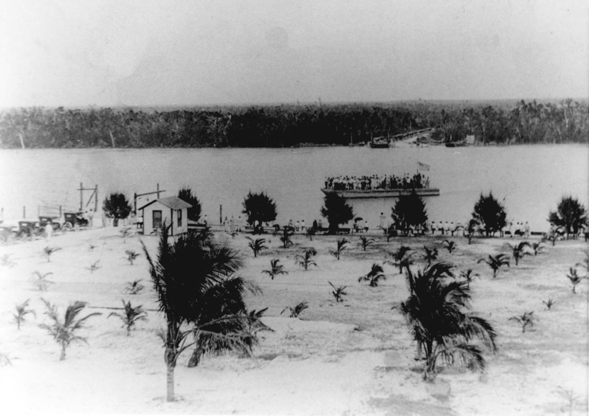 Marco Island ferry, circa. 1920s.