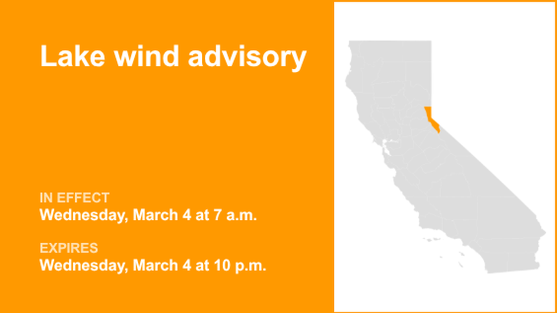 UPDATE: The current lake wind advisory for Lake Tahoe will be expiring at 10 p.m. 