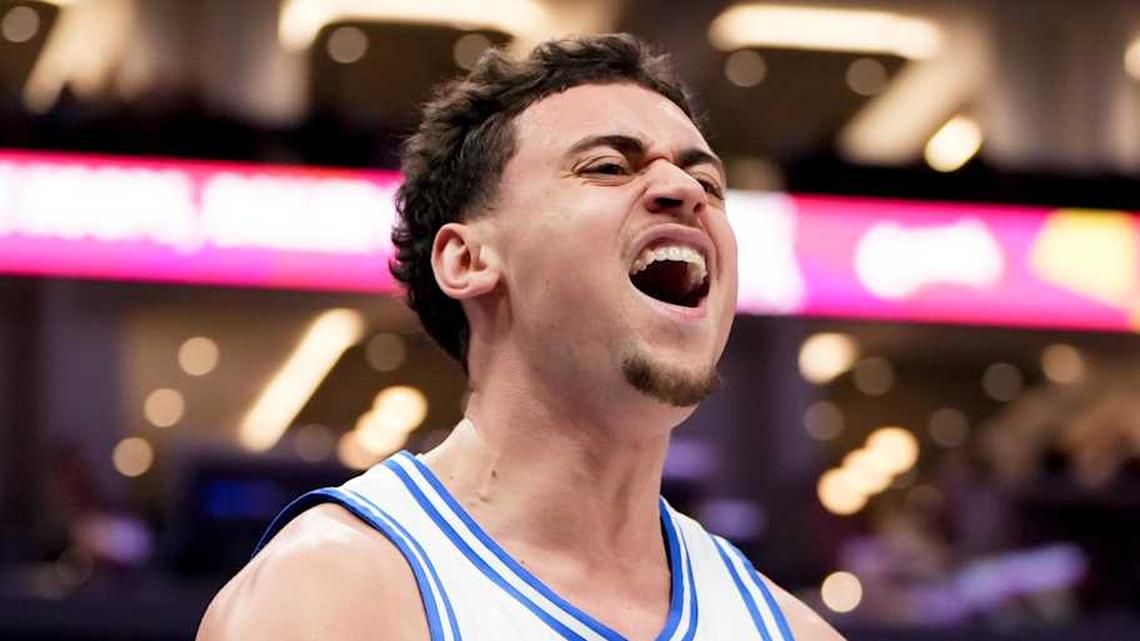  Former Duke guard Darren Harris didn't earn consistent playing time off the bench over the past two seasons and is transferring to Indiana. | Bob Donnan-Imagn Images 