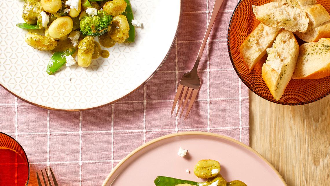 Pesto Gnocchi and Veggies Recipe is a Deliciously Easy Dinner Winner