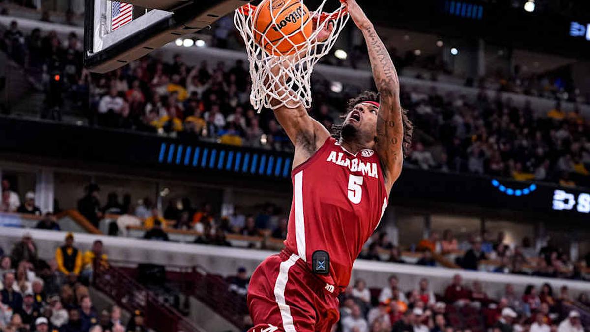  Alabama forward Amari Allen says he needs a first-round promise in order to stay in the NBA draft. | Junfu Han / USA TODAY NETWORK via Imagn Images 