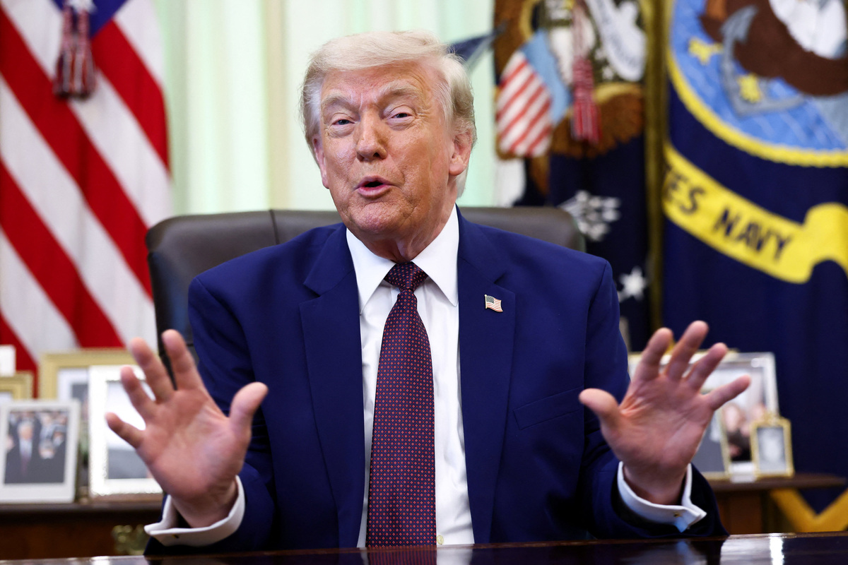 U.S. President Donald Trump speaks at the Oval Office of the White House, in Washington, D.C., June 3, 2026. REUTERS/Kevin Lamarque