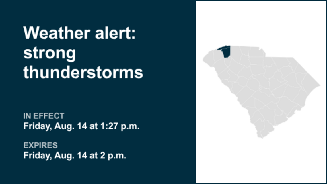 UPDATE: Pea-sized hail predicted with thunderstorms in Greater Oconee and Anderson County Friday 