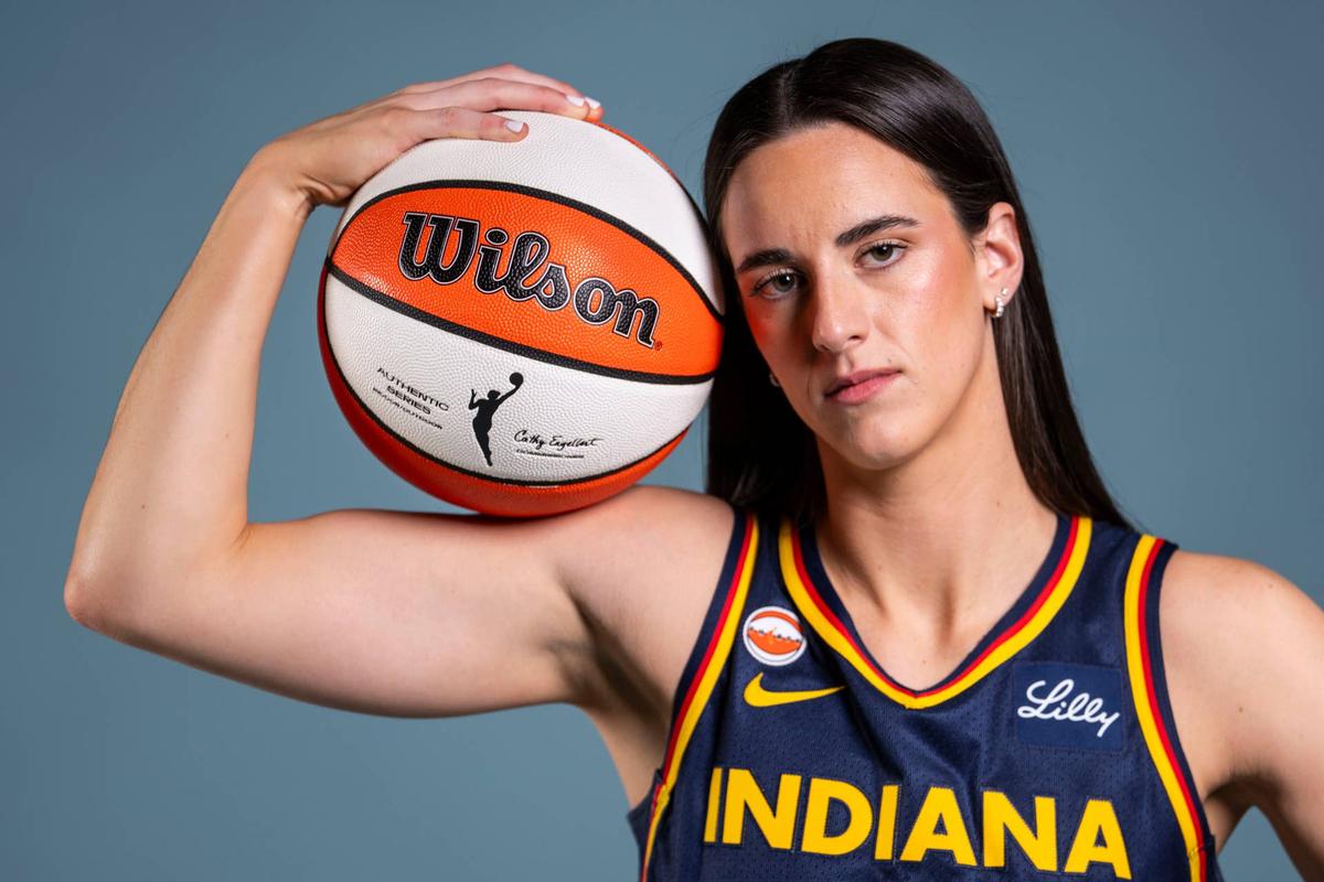  Indiana Fever guard Caitlin Clark poses for a photo during media day for the 2026 WNBA season. Grace Smith/IndyStar / USA TODAY NETWORK via Imagn Images