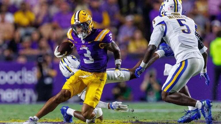 No. 11 LSU demolishes FCS opponent McNeese 63-14 