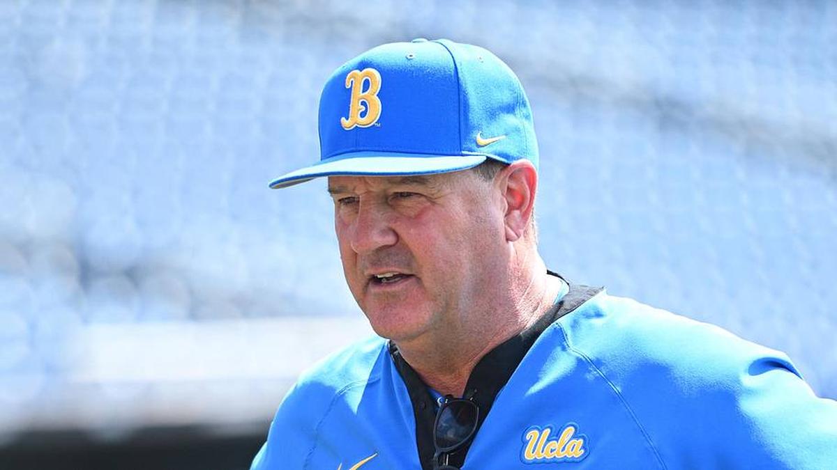  Jun 14, 2025; Omaha, Neb, USA; UCLA Bruins head coach John Savage on the field before the game against the Murray State Races at Charles Schwab Field. Mandatory Credit: Steven Branscombe-Imagn Images | Steven Branscombe-Imagn Images 