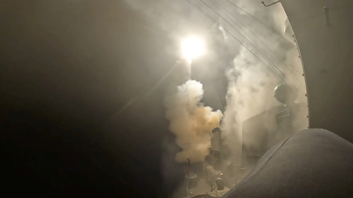 US pounds Iran, Tehran strikes back at bases in biggest exchange since July