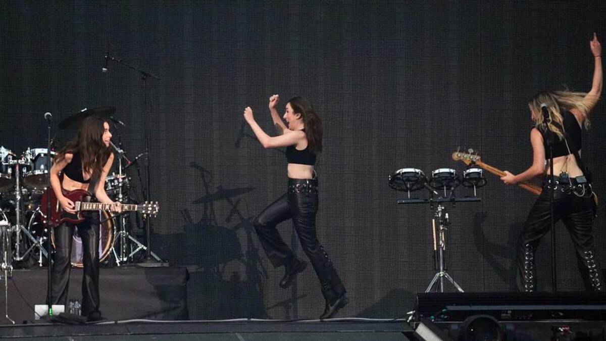  Haim opened for Taylor Swift on the Eras Tour. | Sandy Hooper-USA TODAY 