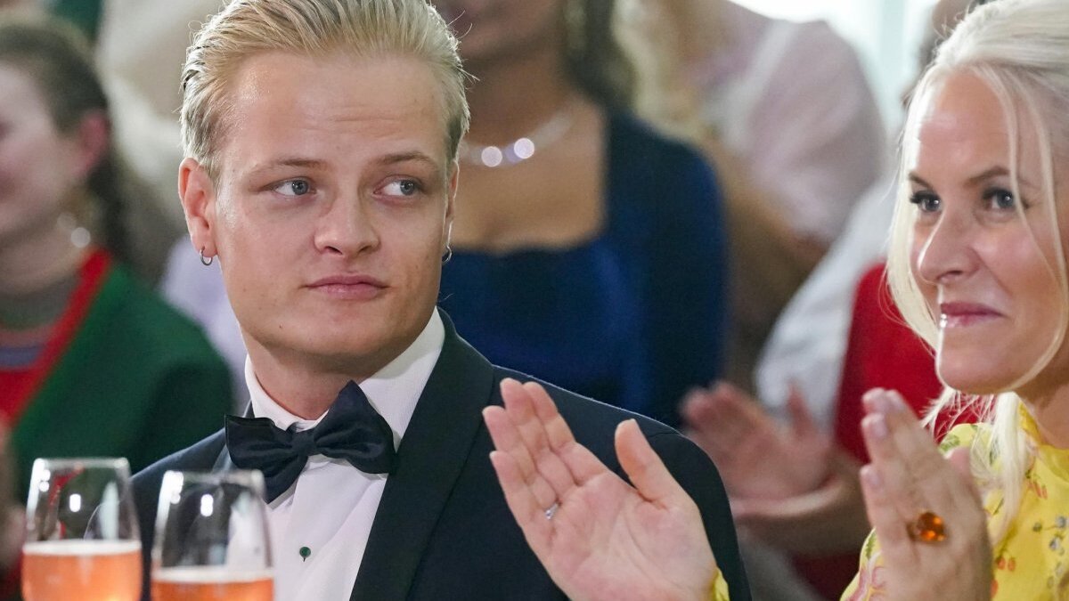 Marius Borg Høiby and his mother, Norwegian Crown Princess Mette-Marit, attend a government's party event in 2022 in Oslo, Norway. A Norwegian appeals court has denied Høiby's request to leave custody because of his mothers’ illness. File photo by Lise Aserud/EPA