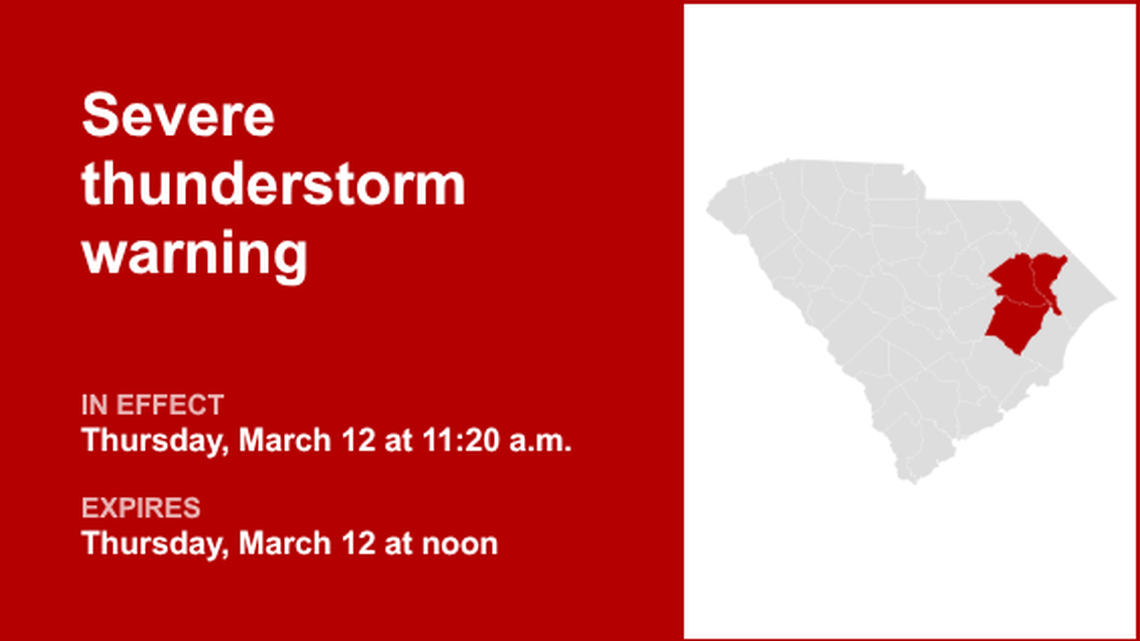 UPDATE: Thunderstorms with damaging winds in Pee Dee Thursday 