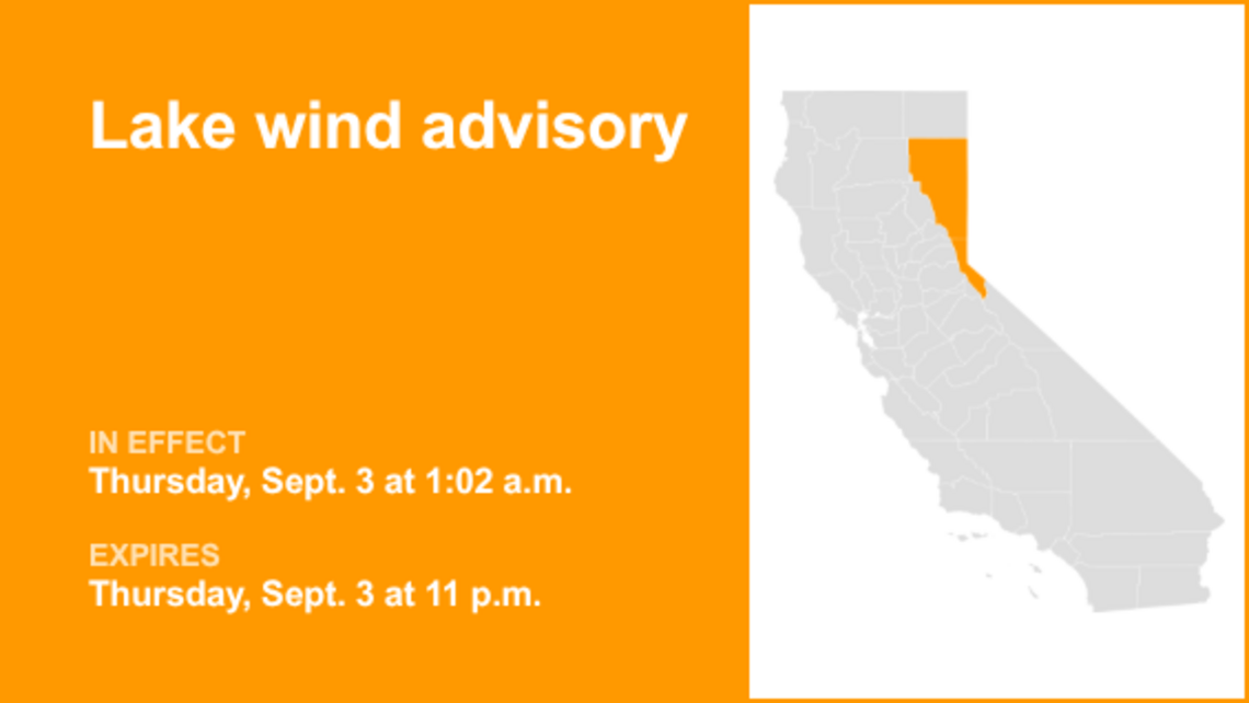 Lake wind advisory issued for Lassen-Eastern Plumas-Eastern Sierra counties and Lake Tahoe 