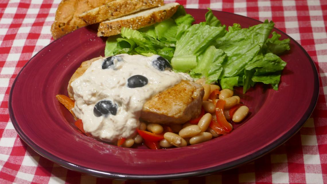 Quick Fix: Pork Tonnato (Pork in Tuna Sauce) with Green Salad 