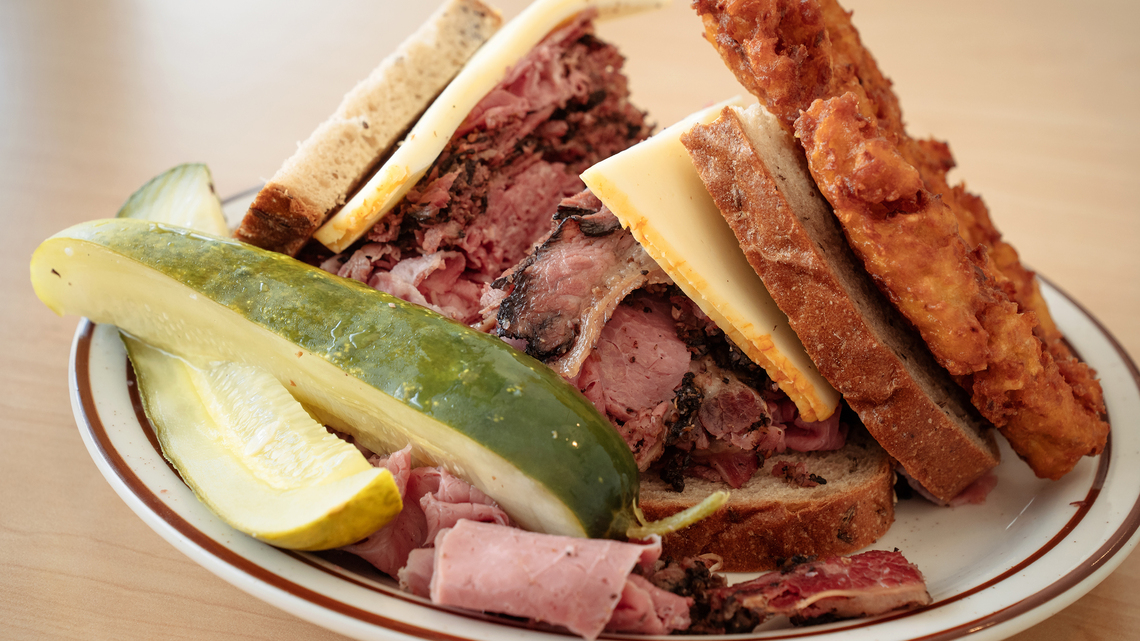 Food icon: Gino Gambarota, the mustachioed maestro of mile-high corned beef sandwiches at Manny's in Chicago 
