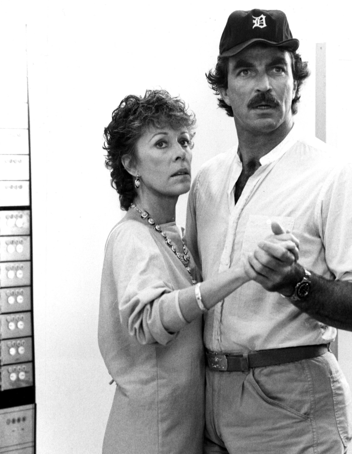 Carol Burnett, Tom Selleck, Magnum, P.I., 1988Courtesy of Everett Collection