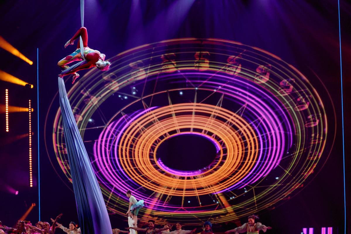 Artists perform at the end of dress rehearsal 2 of the first semi-final of the 2026 Eurovision Song Contest in Vienna, Austria, May 11, 2026. REUTERS/Lisa Leutner