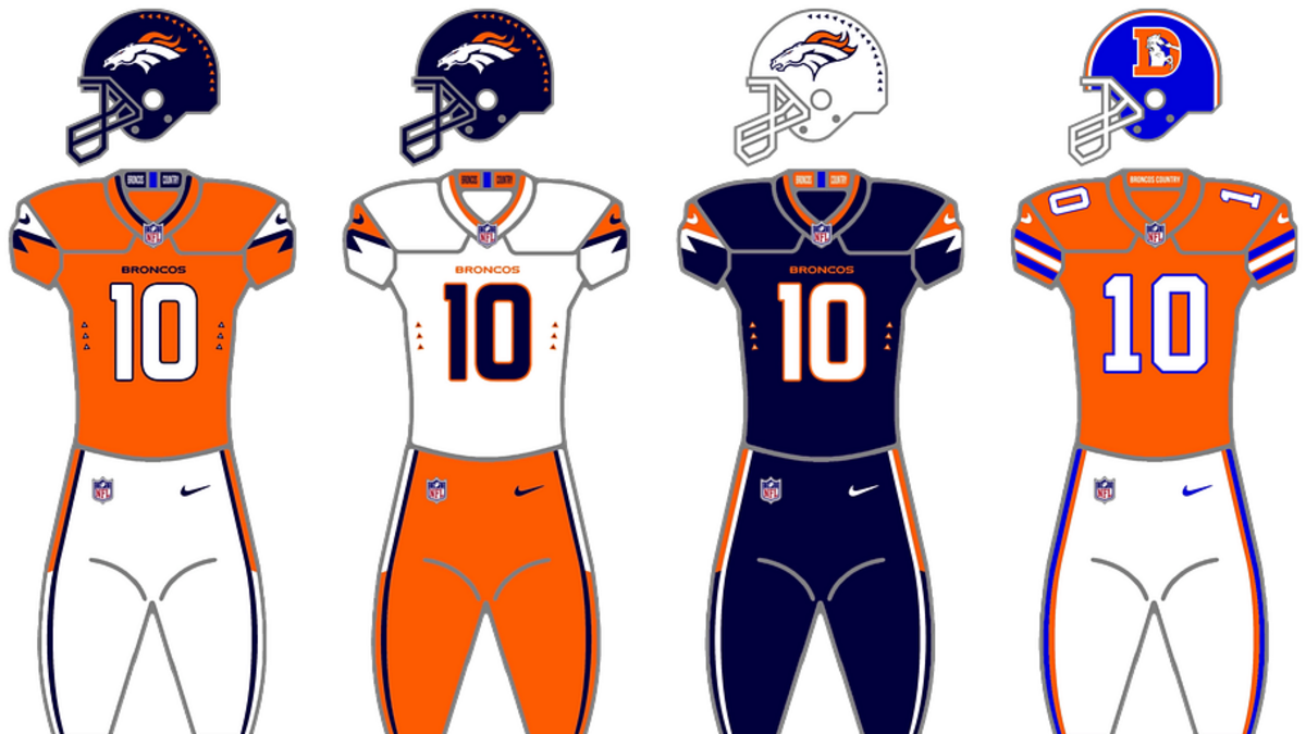  The attention to detail in the Broncos' uniforms is what makes them so special. | Photo via Wikipedia 