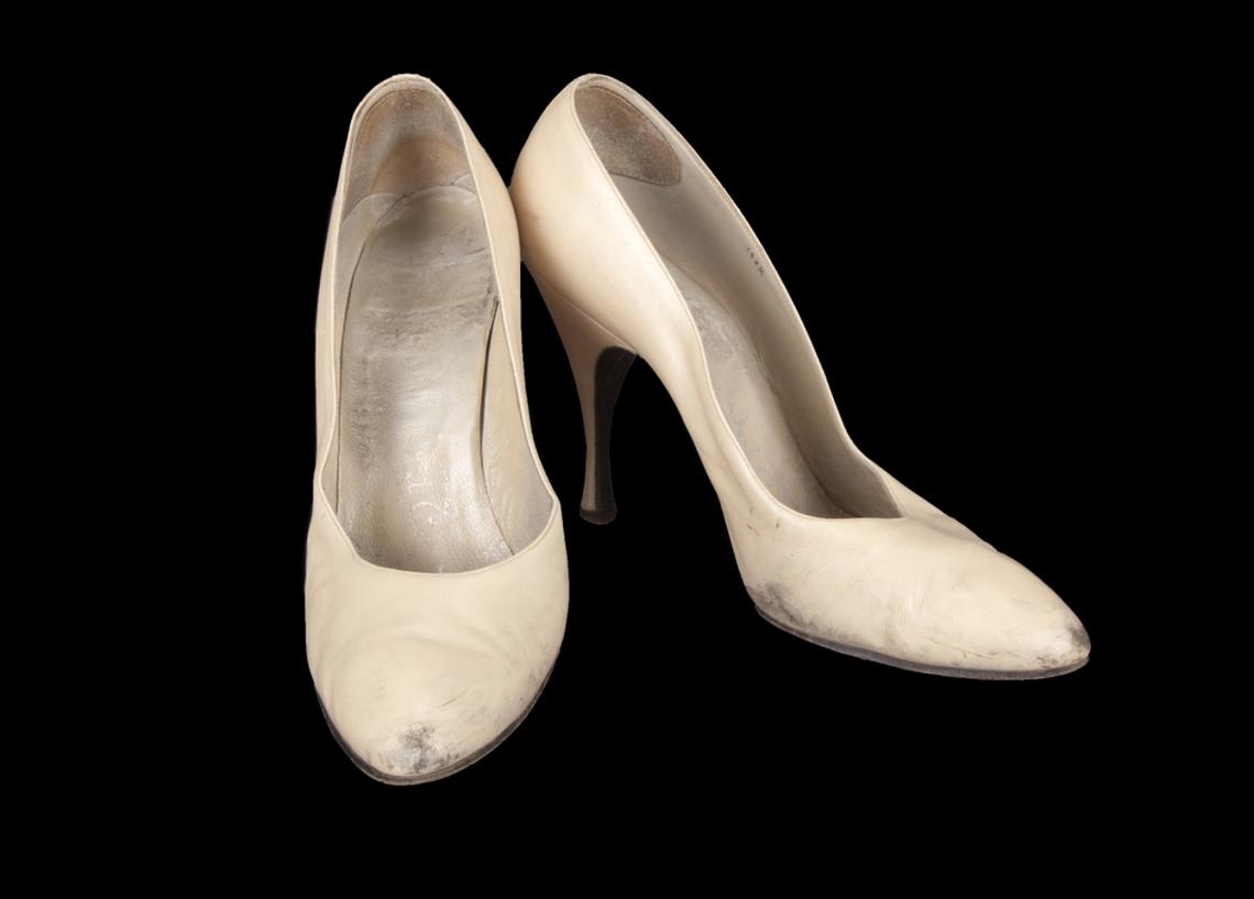 A well-worn pair of Dal Co’ heels from Marilyn Monroe’s wardrobeCourtesy of Julien's Auctions