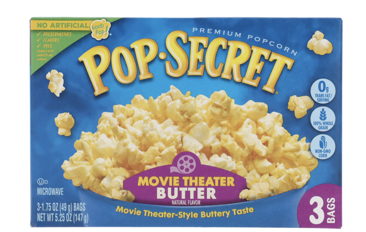 Microwavable popcornCourtesy of Dollar Tree