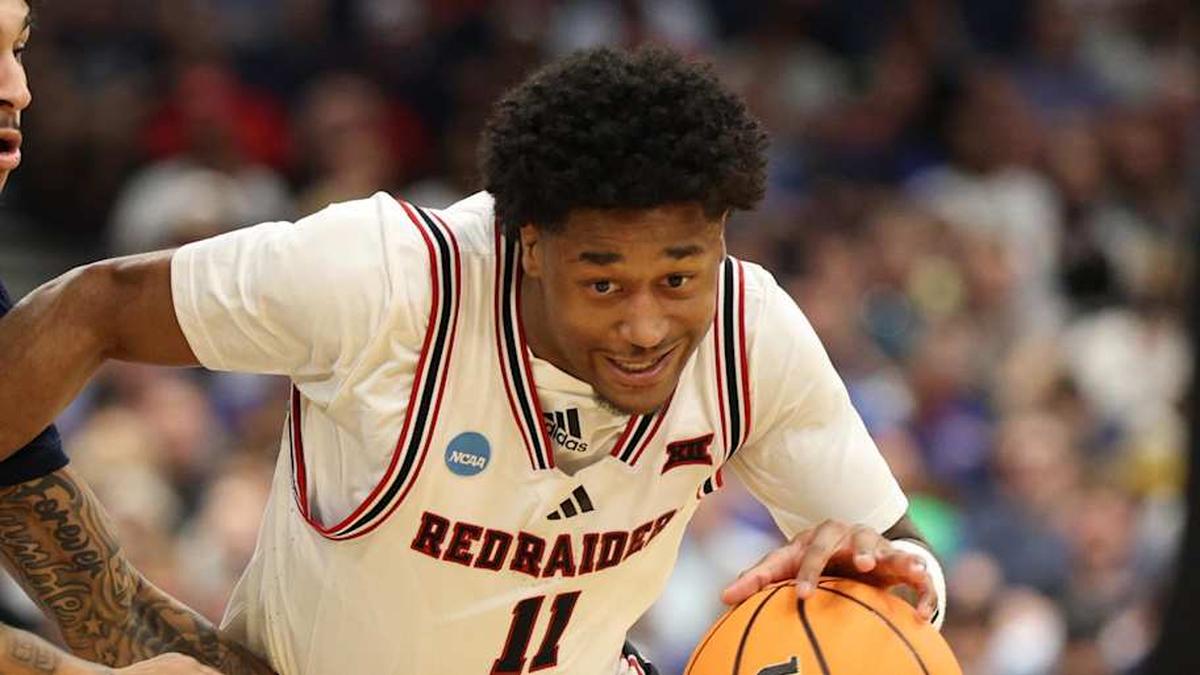  Mar 20, 2026; Tampa, FL, USA; Texas Tech Red Raiders guard Jaylen Petty (11) drives against Akron Zips guard Sharron Young (3) in the second half during a first round game of the men's 2026 NCAA Tournament at Benchmark International Arena. Mandatory Credit: Nathan Ray Seebeck-Imagn Images | Nathan Ray Seebeck-Imagn Images 