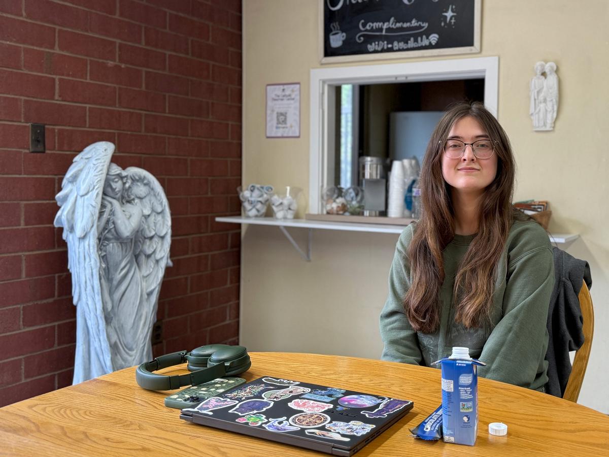  Madelynn Wells, a Catholic and politically conservative student at Weber State University, said she dropped a film studies class because she didn't feel comfortable watching a film that was assigned in the class. Credit: Olivia Sanchez/The Hechinger Report