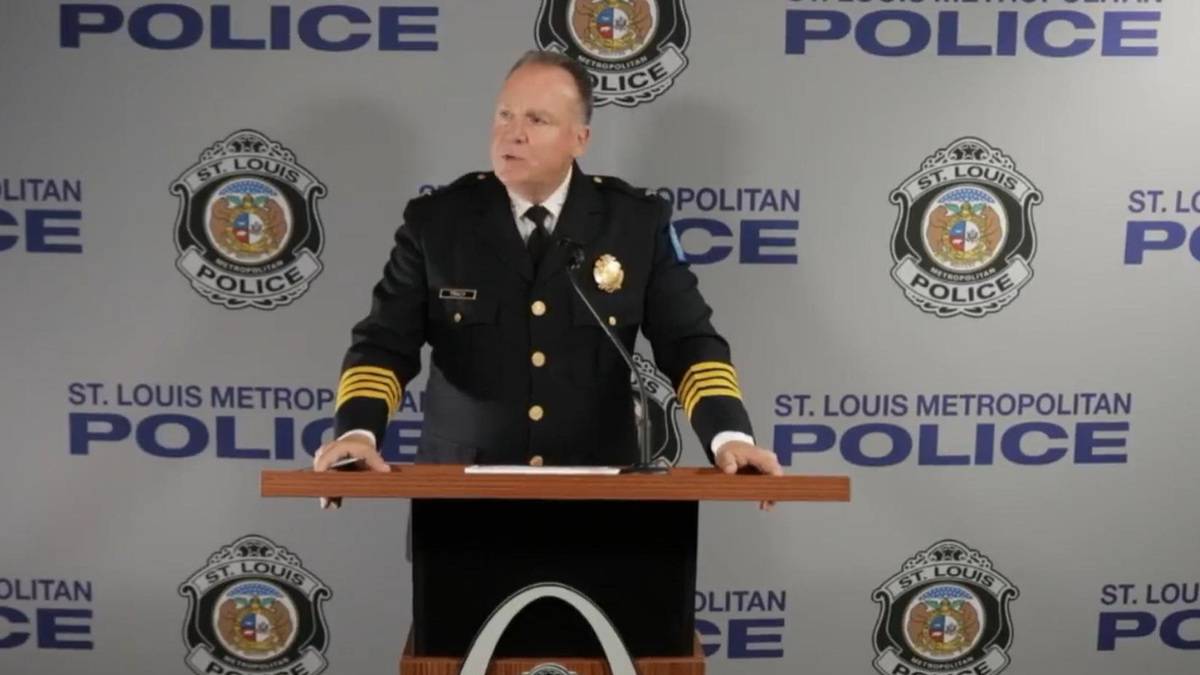 St. Louis Metropolitan Police Department Chief Robert J. Tracy speaks to the media after a 10-year-old was charged with murder for allegedly shooting a 7-month-old girl in the head.