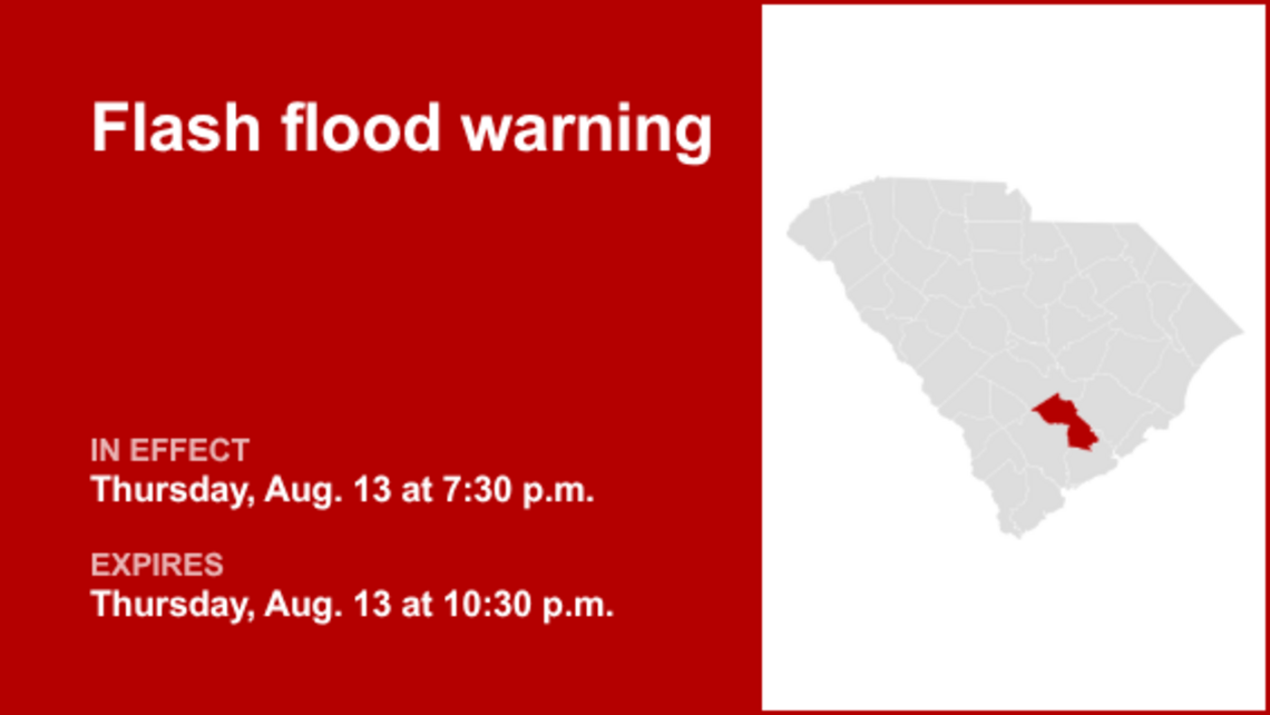 Flash flood warning for Dorchester County Thursday night, says the NWS 