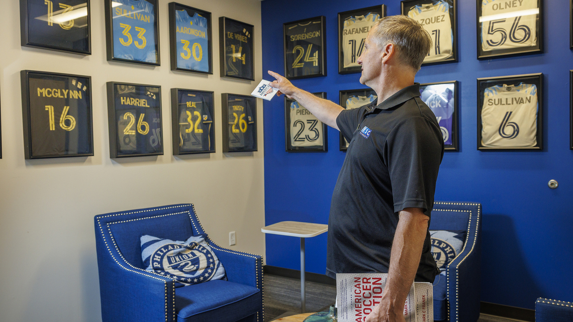 Mark Franek quit being a lawyer to teach the history of US soccer to the future of US soccer 