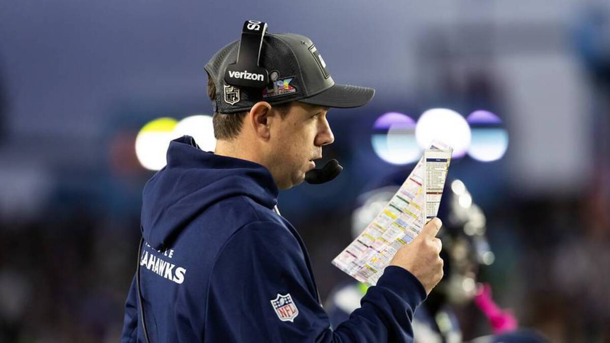  Feb 8, 2026; Santa Clara, CA, USA; Seattle Seahawks offensive coordinator Klint Kubiak against the New England Patriots during Super Bowl LX at Levi's Stadium. Mandatory Credit: Mark J. Rebilas-Imagn Images | Mark J. Rebilas-Imagn Images 