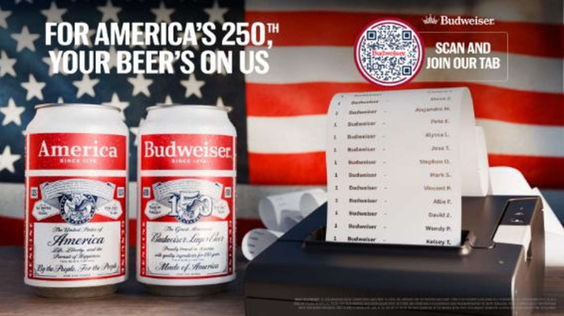 Free beer: Budweiser wants to pick up your tab for America's 250th 