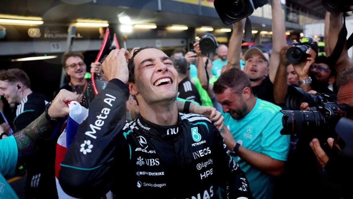 George Russell edges Max Verstappen at Azerbaijan GP