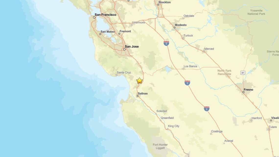 2.3 magnitude earthquake struck near Aromas, CA on Aug. 4 