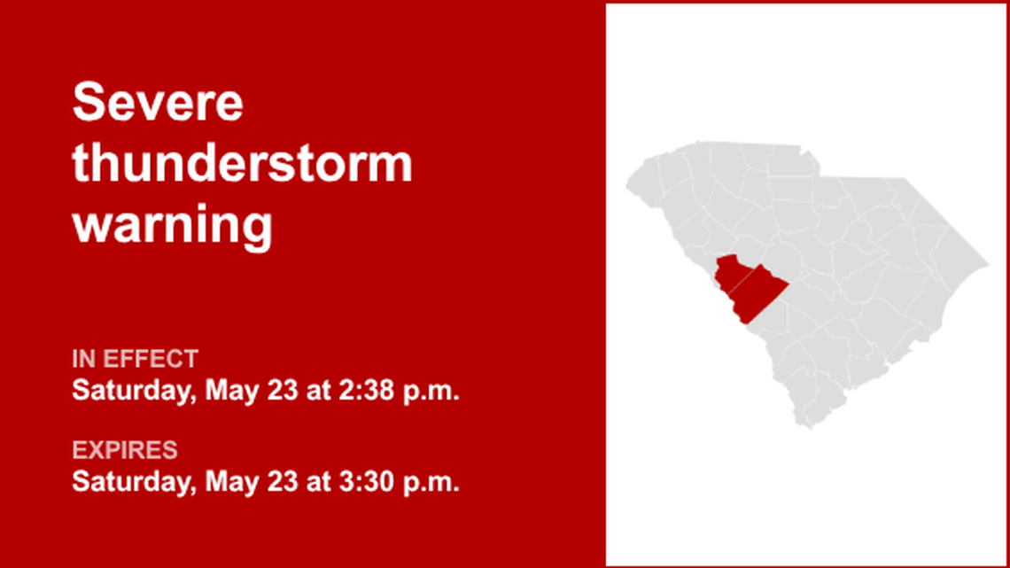 UPDATE: Quarter-sized hail anticipated with thunderstorms in Aiken and Edgefield counties 