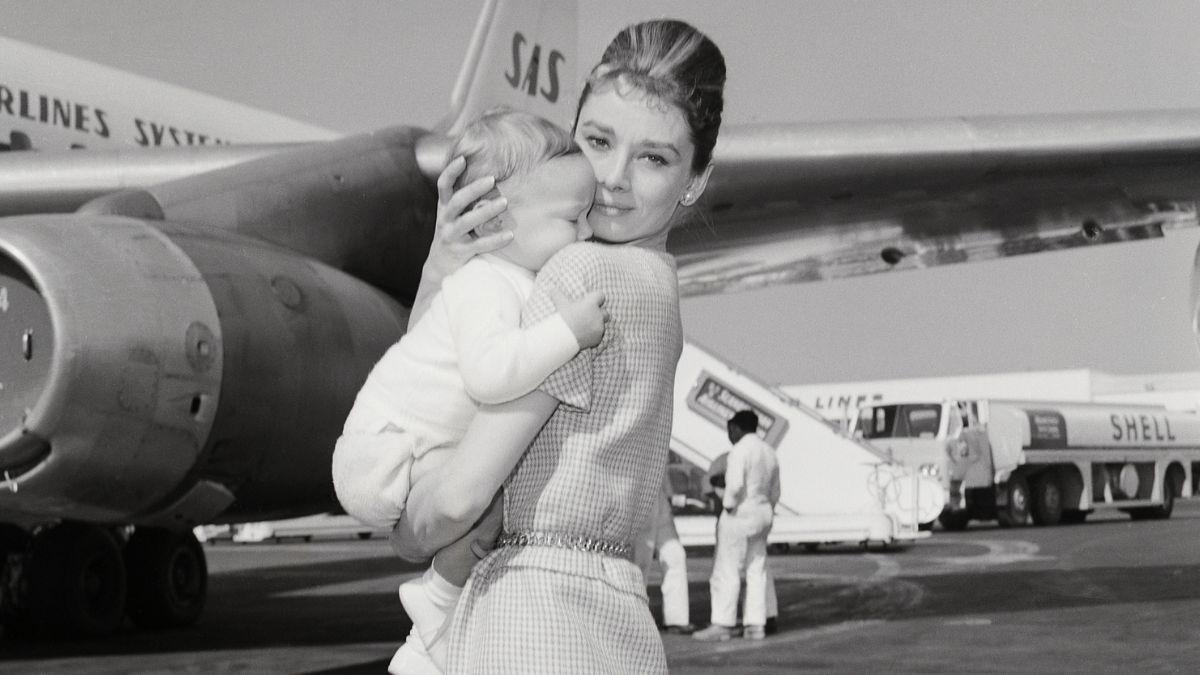 Audrey Hepburn and her son Sean Hepburn Ferrer in 1961Getty
