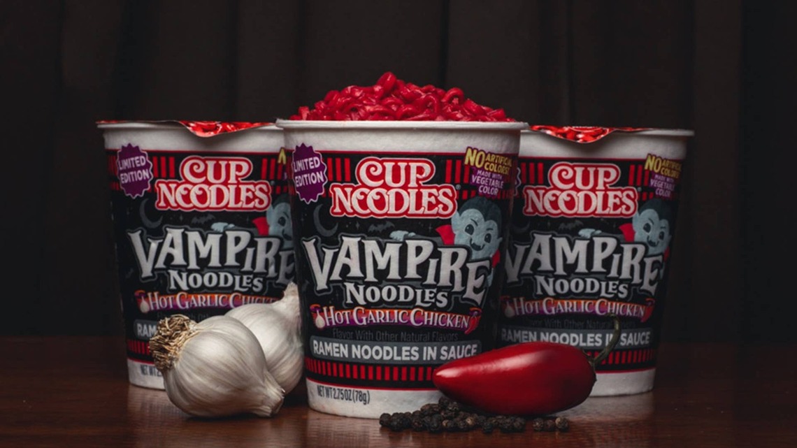 Cup Noodles Just Launched a Halloween Flavor That Turns Blood-Red When You Add Hot Water 