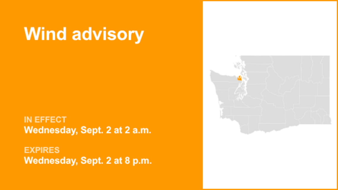 Wind advisory affecting Port Townsend area Wednesday - gusts to hit 40 mph 