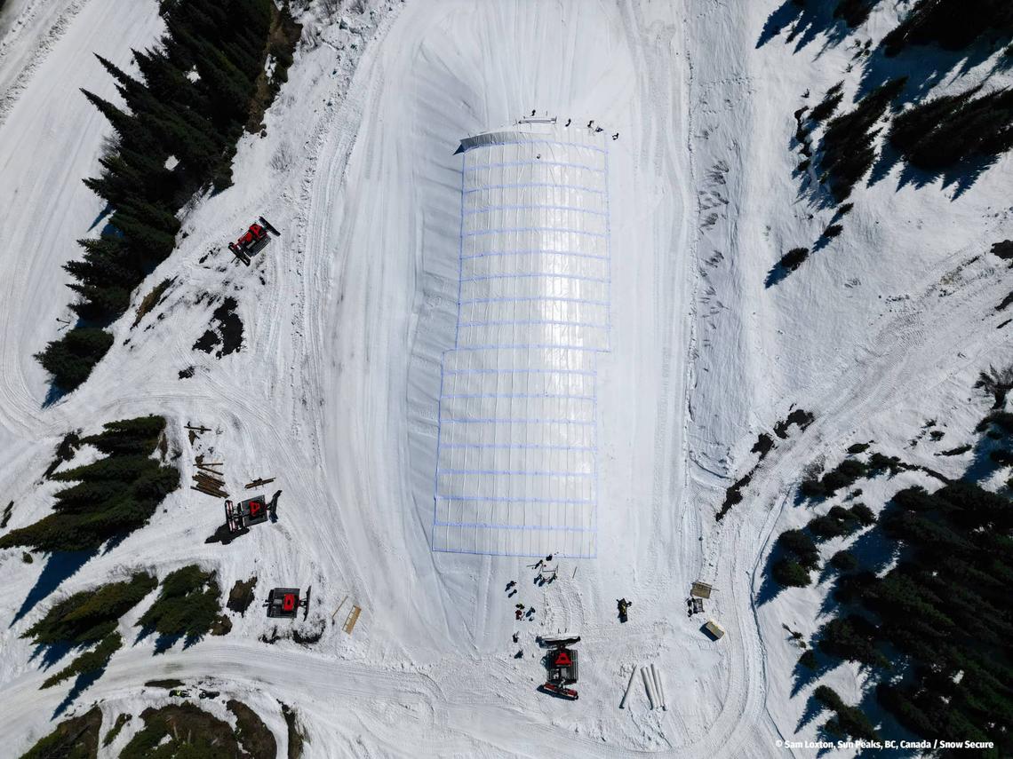  The Snow Secure storage system in place at Sun Peaks, BC. 