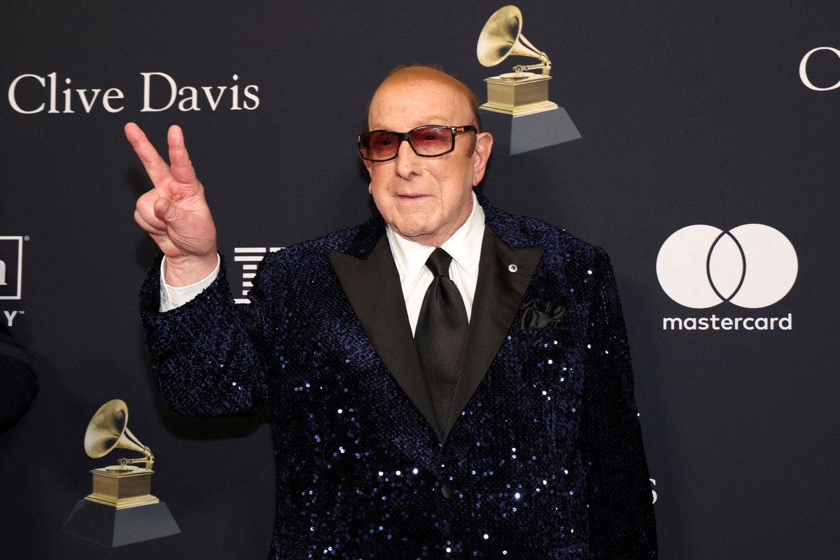 FILE PHOTO: Clive Davis attends the Pre-GRAMMY gala, hosted by the Recording Academy and Clive Davis, in Beverly Hills, California, February 3, 2024. REUTERS/Mario Anzuoni/File Photo