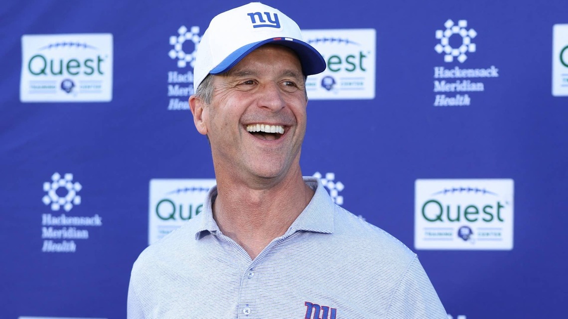 Giants Predicted to Finish in Familiar Spot in John Harbaugh's First Season 
