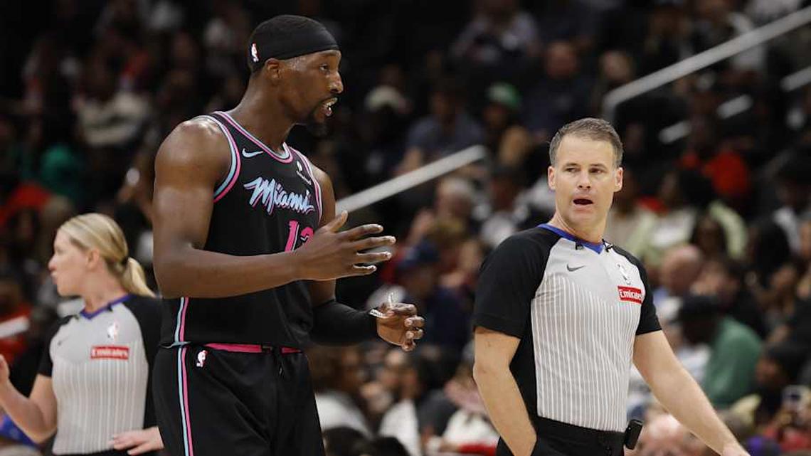 The injury to Bam Adebayo on Tuesday likely altered the outcome, as the Heat fell in overtime. | Geoff Burke-Imagn Images 